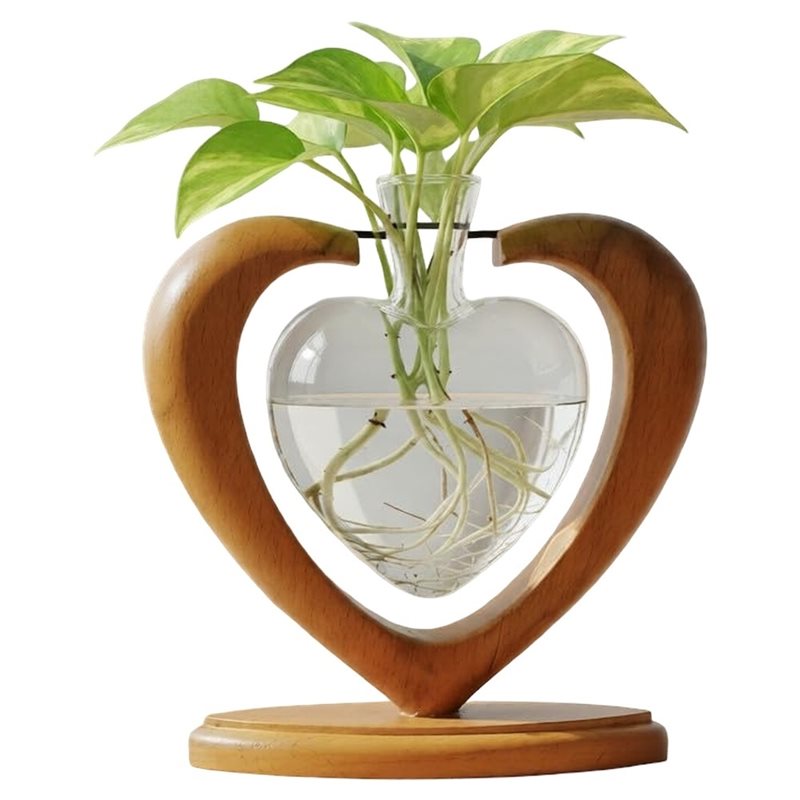 Propagation Station Vase - IALJ-植物繁殖ステーション、無垢材スタンド付き挿し木用植木鉢、植物愛好家へのギフト、母親や妻へのプレゼント、家のクリスマスデコレーション