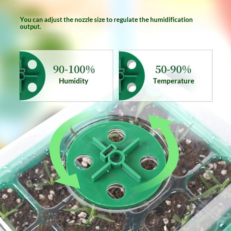 【MA】6/12セル式の育苗トレイ。育苗用ライトと発芽キット - Humidity Dome Kit のレビューと価格