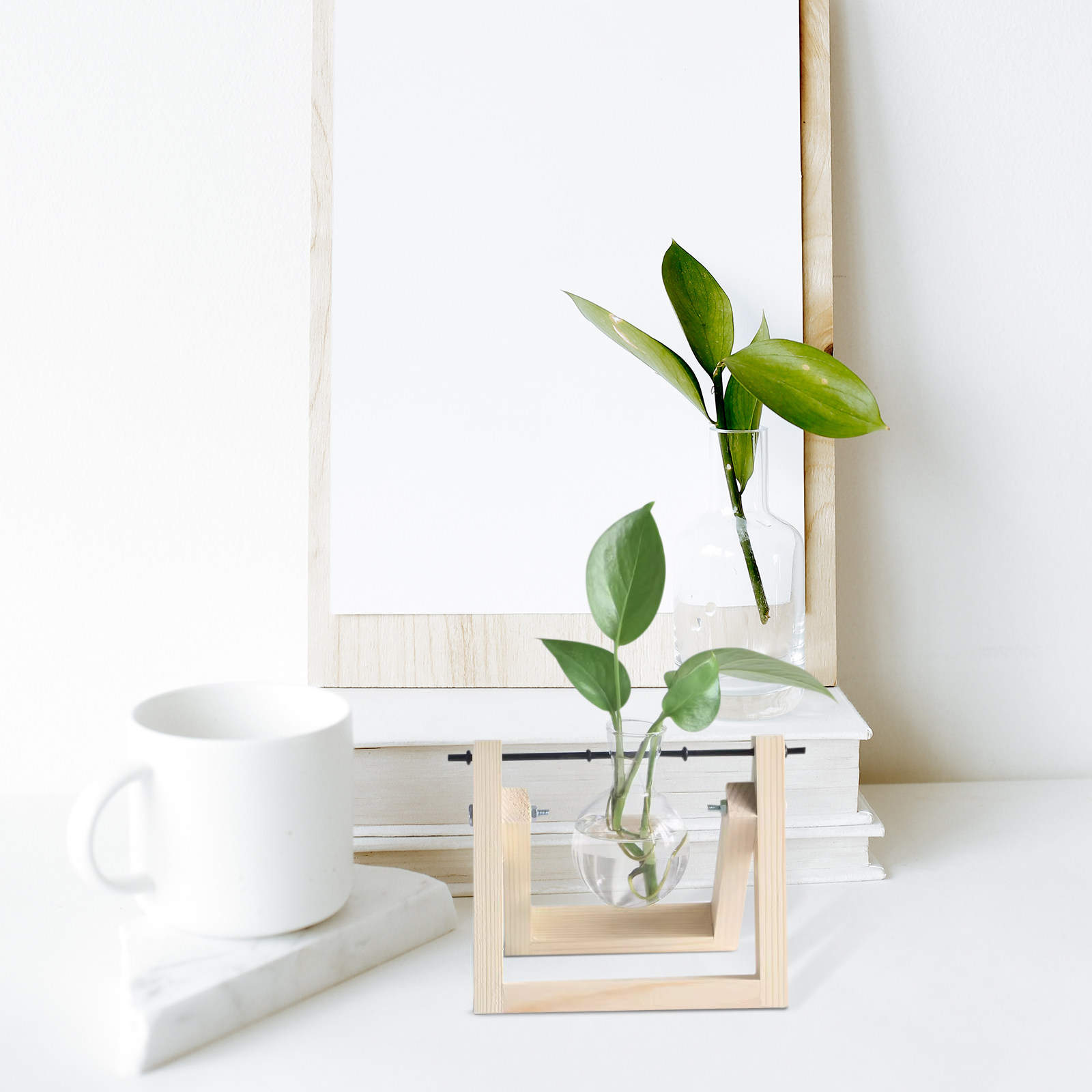 オフィス、自宅、スタジオで使用できる、10個入りのガラス製水 - Propagation Station Vase のレビューと価格